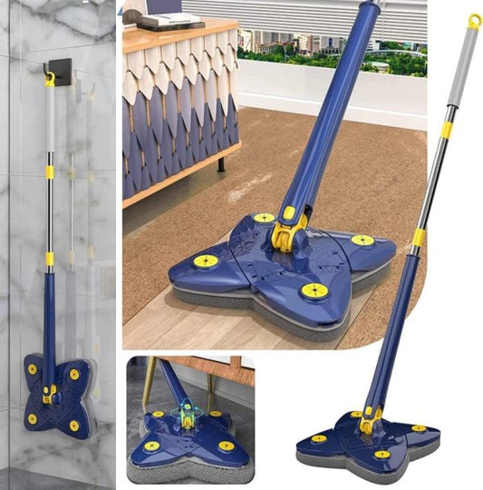 Cleaning Mop 360° Rotatable Adjustable Corner Mop [2023 Upgraded] Self Squeezing Wringing Mop Multifunctiona Rotating Mop For Floor Wall Window